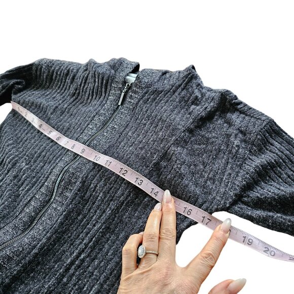 Splendid Women's Dark Grey Heather Zip Cardigan Jacket Sweater sz XS - Picture 11 of 11